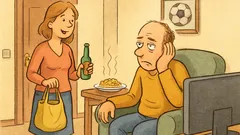 Vic: Dragi, prišla sem domov s pivom