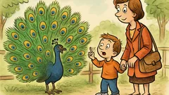 Vic: Mali Ivica prvič vidi pava