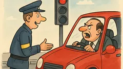 Vic: Prometnik ustavi šefa pri rdeči