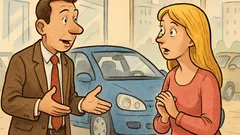 Vic: V avtosalon pride plavolaska kupit avto