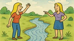 Vic: Plavolaska pride do reke brez mostu