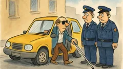 Vic: Po zasledovanju izstopi slepi voznik