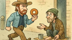 Vic: Chuck Norris si je kupil krof