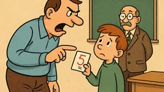 Vic: Spet petka! oče sinu očita