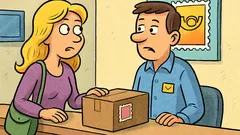 Vic: Plavolaska na pošti pošilja paket