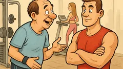 Vic: Moški v fitnesu želi impresionirati mladenko