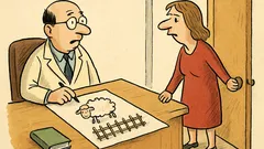 Vic: Na psihiatričnem pregledu mi nariše ovčko…