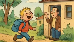 Vic: Pepček pride domov iz šole