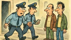 Vic: Na ulici stojita dva moška