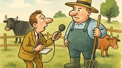 Vic: Novinar vpraša kmeta o kravah