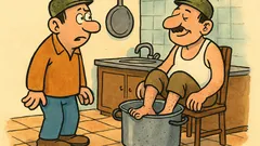 Vic: Mujo si pere noge brez vode