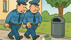 Vic: Hodita dva policista, najdeta sto evrov