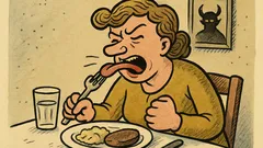 Vic: Prekleti vrag, zagrizla sem se v jezik!