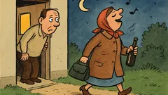 Vic: Mož vpraša ženo, kam hodi zvečer?