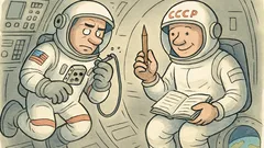 Vic: Astronavti v breztežnosti iščejo pisalo