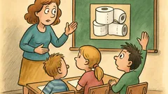 Vic: Učiteljica vpraša o toaletnem papirju