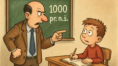 Vic: Učitelj vpraša Pepčka o letu 1000