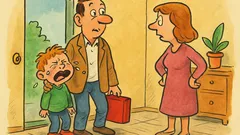 Vic: Mož gre po otroka v vrtec...