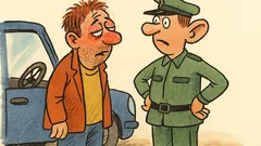 Vic: Policist ustavi voznika z rdečimi očmi