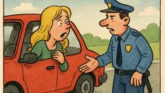 Vic: Policist ustavi plavolasko na cesti