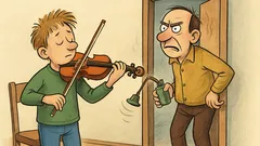 Vic: Sin igra violino, oče godrnja...