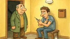 Vic: V veži se je cepil kar sam