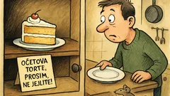 Vic: V špajzo sem dal kos torte