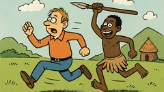 Vic: Veste, kako rečemo bežečim pred kanibali?