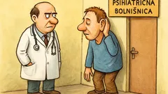 Vic: Zdravnik v psihiatrični prisloni uho na zid
