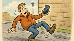 Vic: Ko telefon pade in »krč«