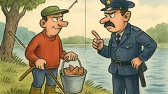 Vic: Suljo lovi ribe na prepovedanem jezeru