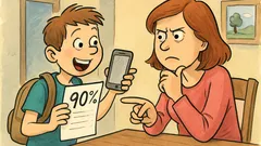 Vic: Deček pride iz šole in reče