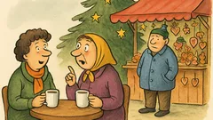 Vic: Dve ženski se ob kavi pogovarjata