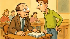 Vic: Študent pri izpitu vpraša: »Kdo sem?«