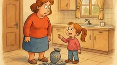 Vic: Deklica pride k mami in vpraša