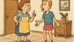 Vic: Mami, ali lahko oblečem mini krilo?