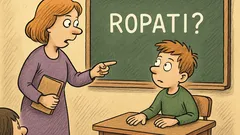 Vic: Učiteljica vpraša Davida o ropanju