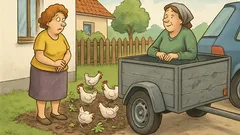 Vic: Oprostite, soseda, moje kokoši razdejale gredico