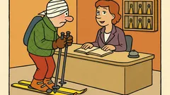 Vic: Smučar prispe v hotel, kot vedno