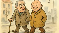 Vic: Po ulici hodita dva upokojenca...