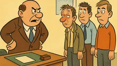 Vic: Šef vpraša zaposlene: Kdo je pil?