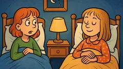 Vic: Dve prijateljici se pred spanjem...