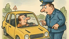 Vic: Policist vpraša: Kje imate brisalce?