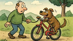 Vic: Naš pes je napadal kolesarje…